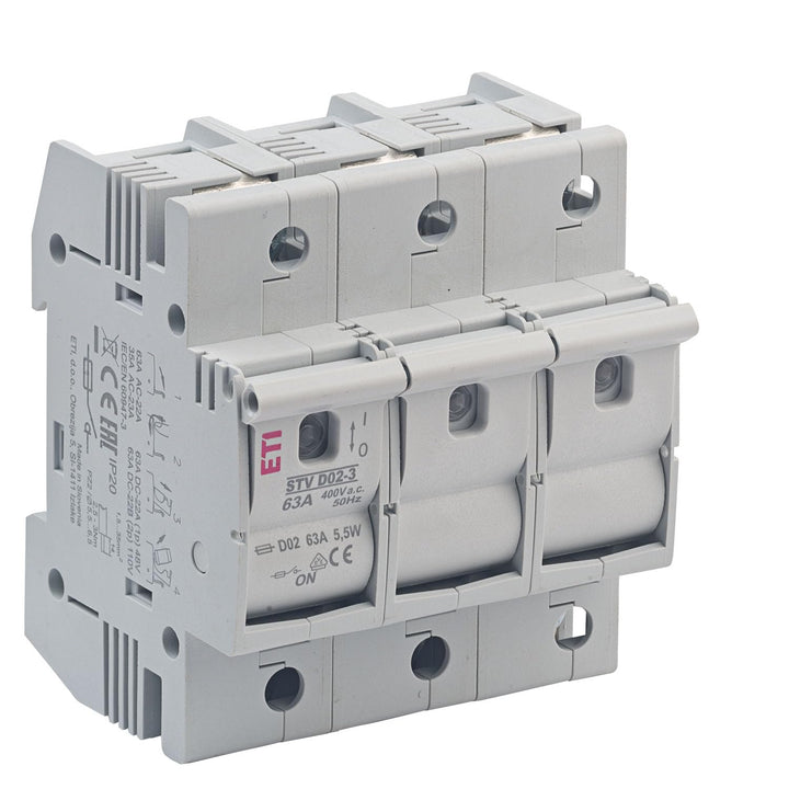 grenda-hammer® | Neozed Sicherung Lasttrennschalter Set D02 - 3-polig Set mit Schmelzeinsätzen und P