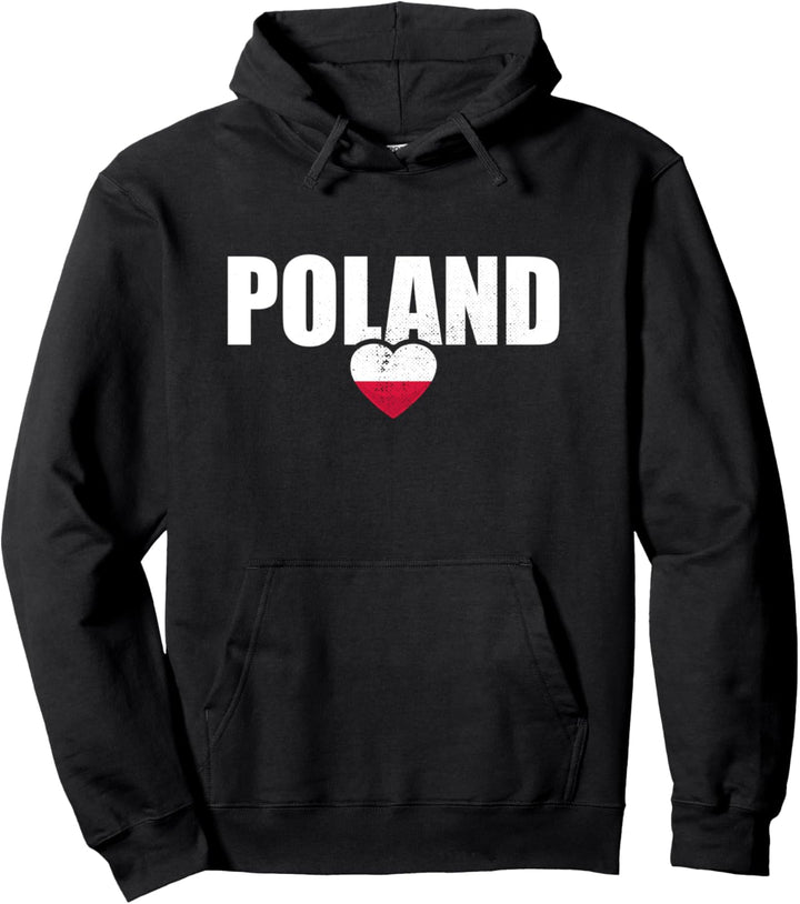 Poland Polen Herz Polnische Flagge Stolzer Pole Pullover Hoodie