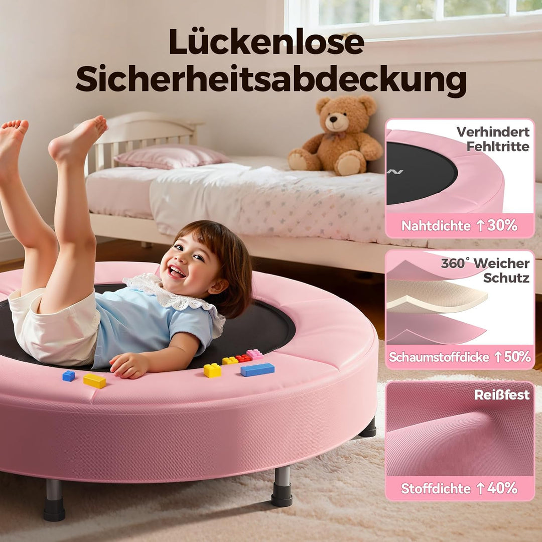 BCAN 91 cm Kleinkind-Trampolin, ASTM-Zertifiziert Schaumstoffgriff und sichere, verdickte Abdeckung,