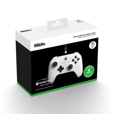 AKNES 8Bitdo Ultimate Wired Controller für Xbox Series X|S, Xbox One, Windows 10/11, Gamepad mit Hal
