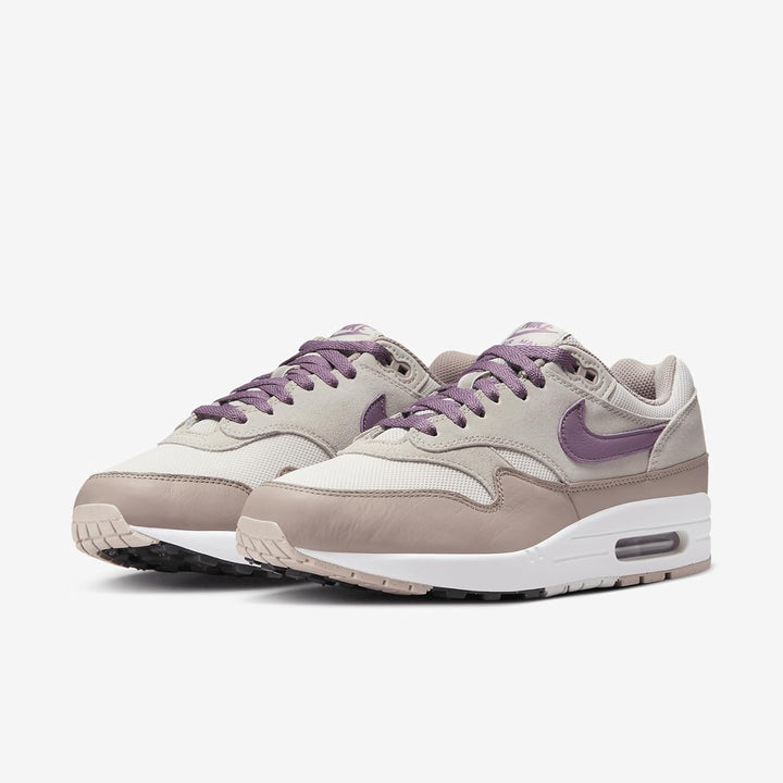 Nike Herren Air Max 1 Sneaker 41 EU Light Bone Violet Dust Phantom, 41 EU Light Bone Violet Dust Pha