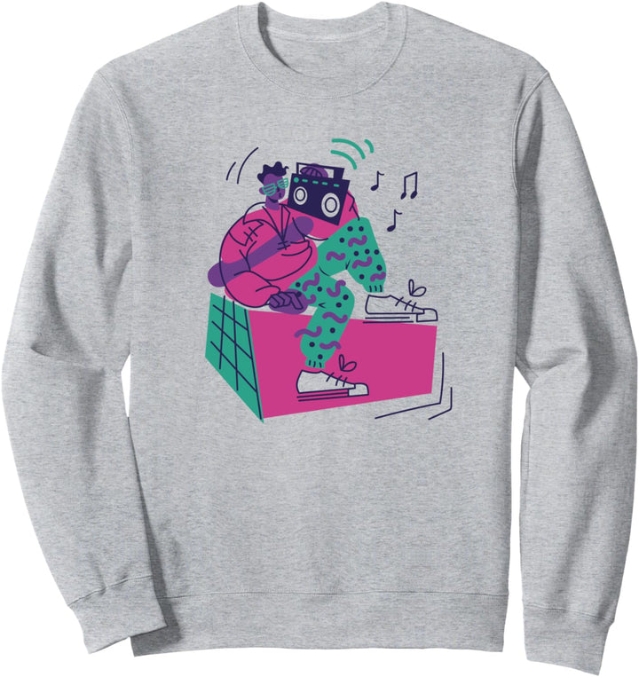 Retro Radio Musik 80er Jahre Nostalgie Sweatshirt