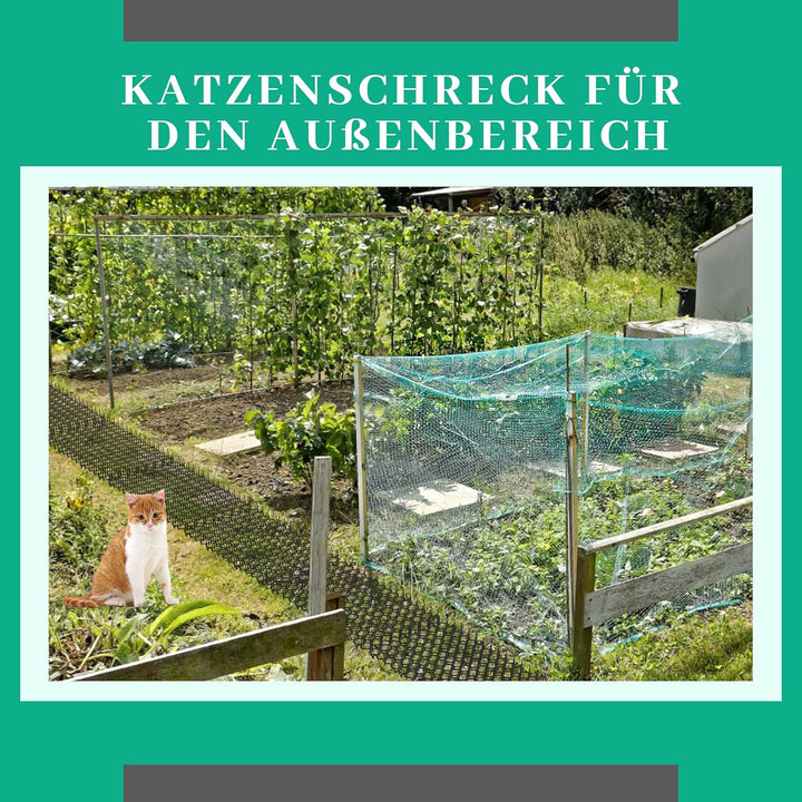 Kyrieval Dornengitter Tier-Barriere Garten Katze Tierabwehr Scat Spike Matte, 16 Pack 40 x 20 cm Ant