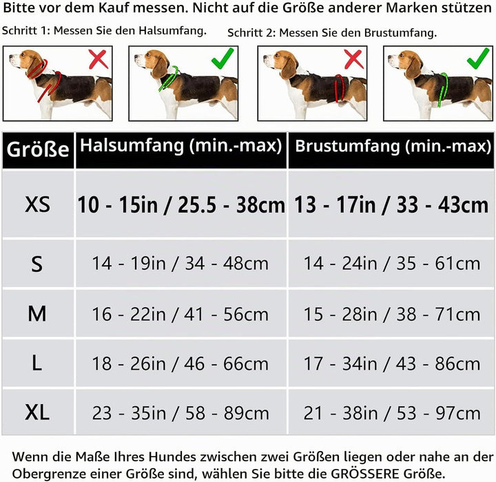 HEELE Hundegeschirr ohne Zug, Brustgeschirr für kleine Hund, einstellbares reflektierendes Hunde Ges