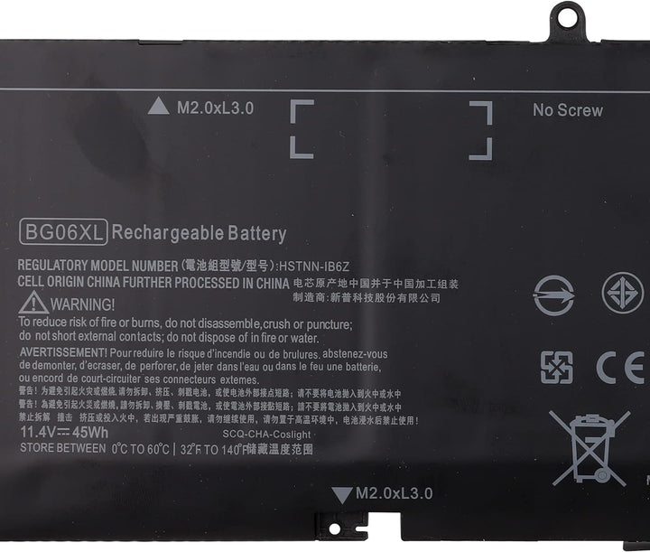 Swark Laptop Akku BG06XL Replacement Komplett with EliteBook Folio 10. 40 G3 Series BG06045XL BG06 8