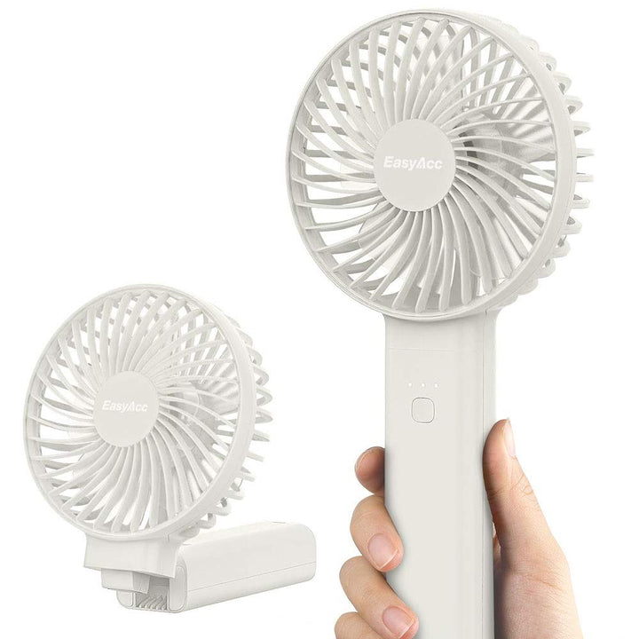 EasyAcc Handventilator, 5000mAh Mini Tragbarer Ventilator mit Powerbank-Funktion, Wiederaufladbar US
