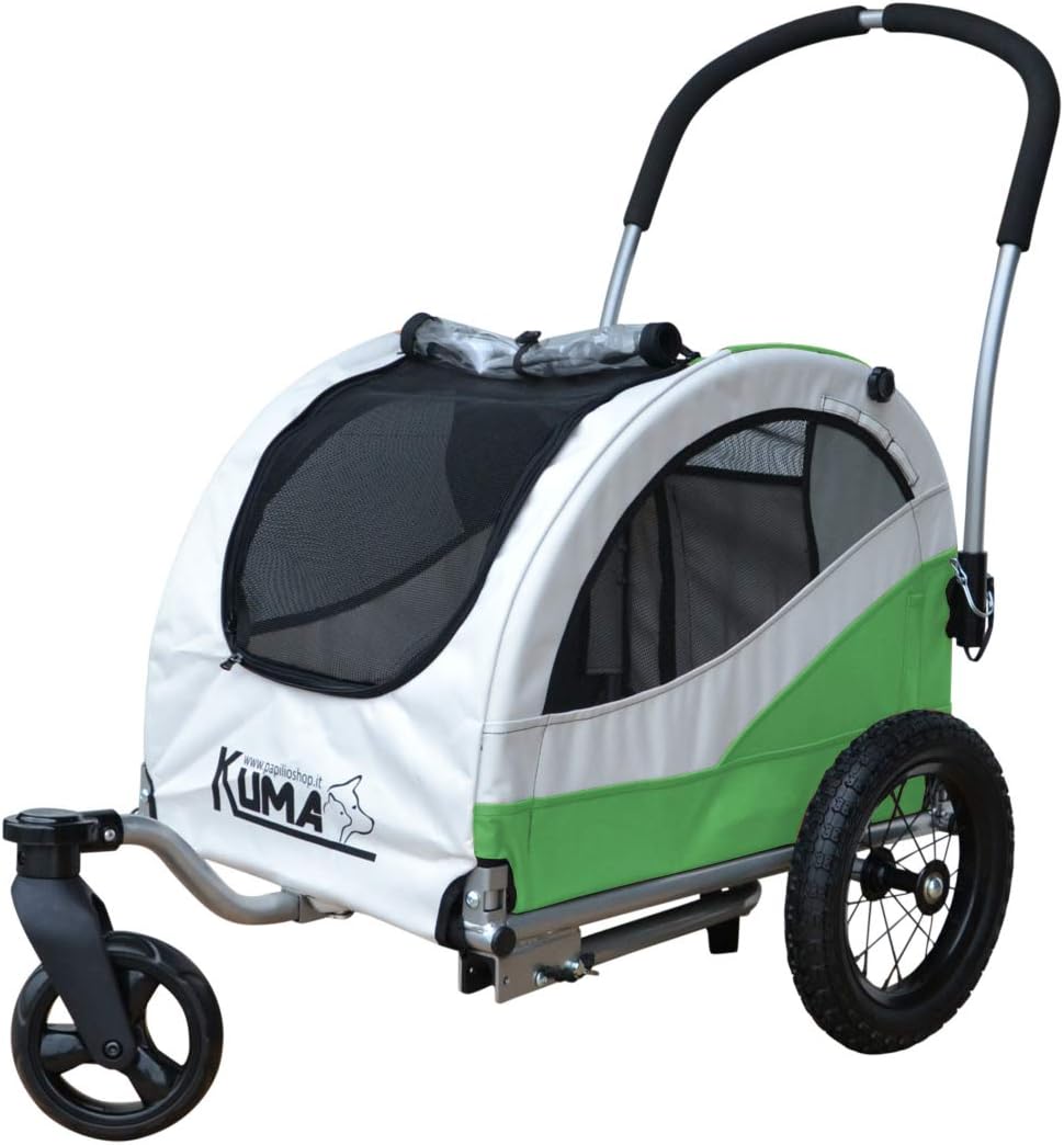 Papilioshop Kuma Anhänger für Fahrrad, Kinderwagen, Transport von Hunden und Tieren