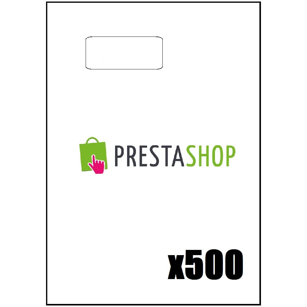 Stick'ngo Papier mit integrierten selbstklebenden Etiketten, für Prestashop-Rechnungen, 500 Blatt Ve