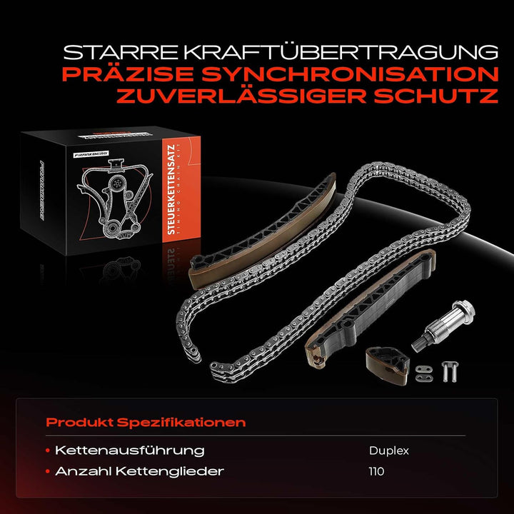 Frankberg Steuerkettensatz Kompatibel mit W202 CL203 C209 W210 S210 W461 W163 W220 B901 B902 B906 W6