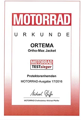 ORTEMA ORTHO-MAX Jacket (Gr.XXL) - Unisex - Protektorenjacke für den optimalen Rundumschutz - Schütz