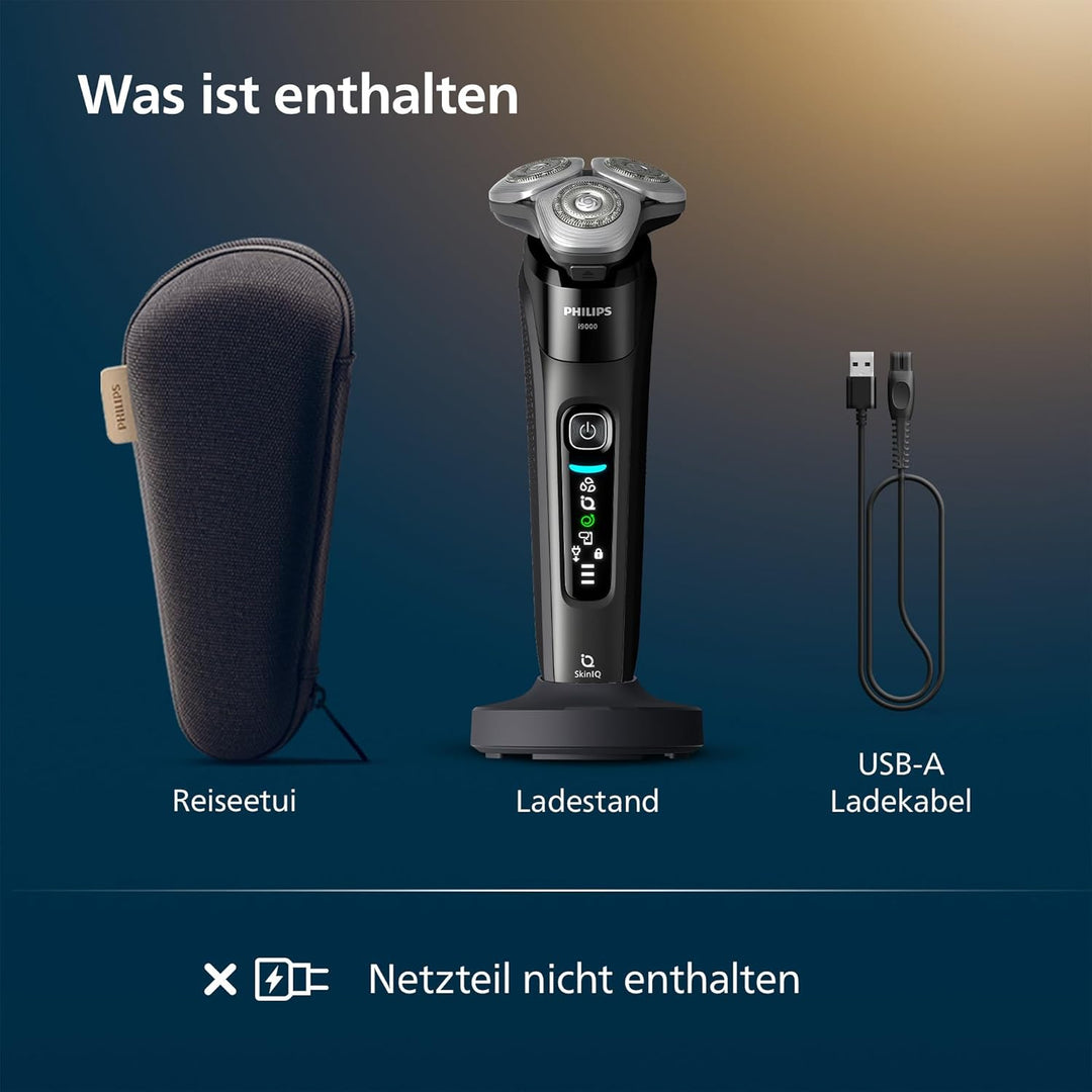 Philips Rasierer i9000, Elektrischer Nass-und Trockenrasierer für Männer mit integriertem Trimmer, s