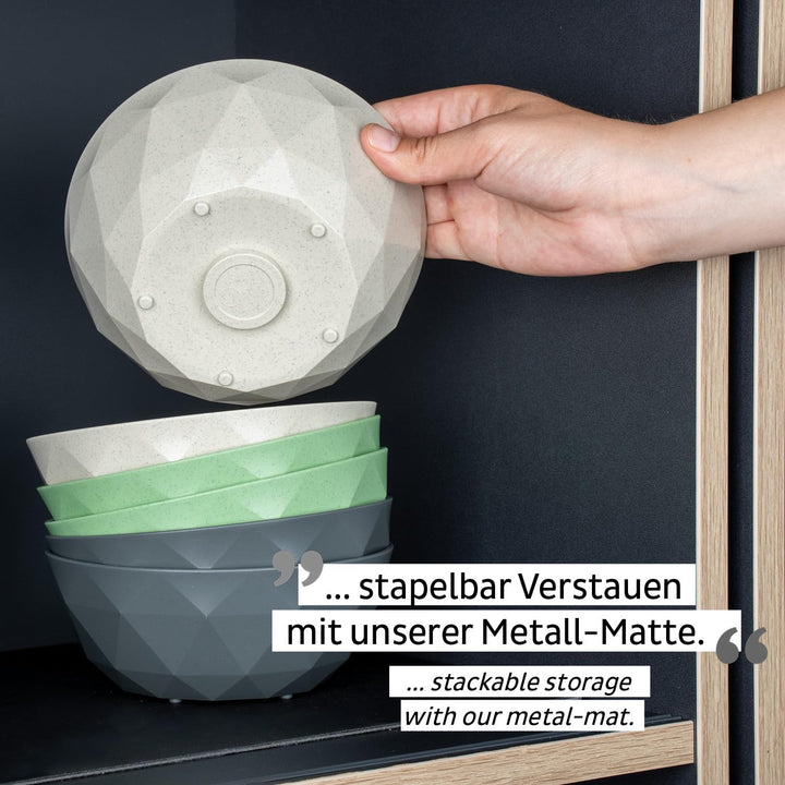 silwy® Super-Magnet-Bowl Sand (2er-Set) HIGH-TECH-Kunststoff - perfekt für Camping, Caravaning und B