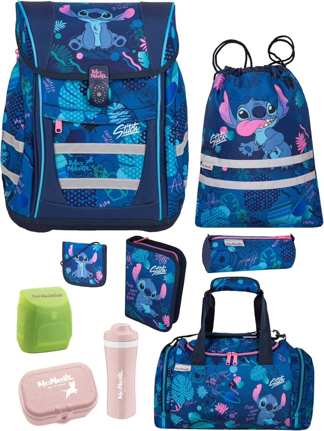McNeill Mädchen Schulranzen 1. Klasse · Disney Lilo & Stitch · ergonomischer Tornister · Schultasche