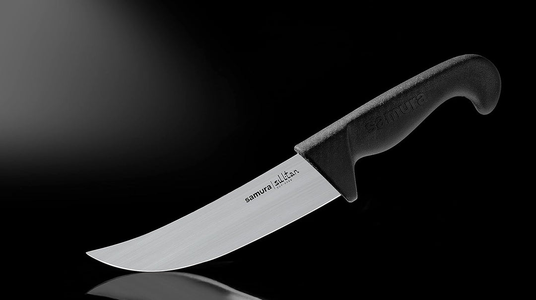 Samura SULTAN PRO 6.3" Pichak Messer mit Schwarzem Griff - Premium Japanischer Edelstahl Küchenmesse