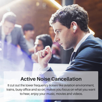 TOZO NC9 2023 Bluetooth Kopfhörer, Kopfhörer Kabellos mit Hybrid Aktiver Geräuschunterdrückung, Blue