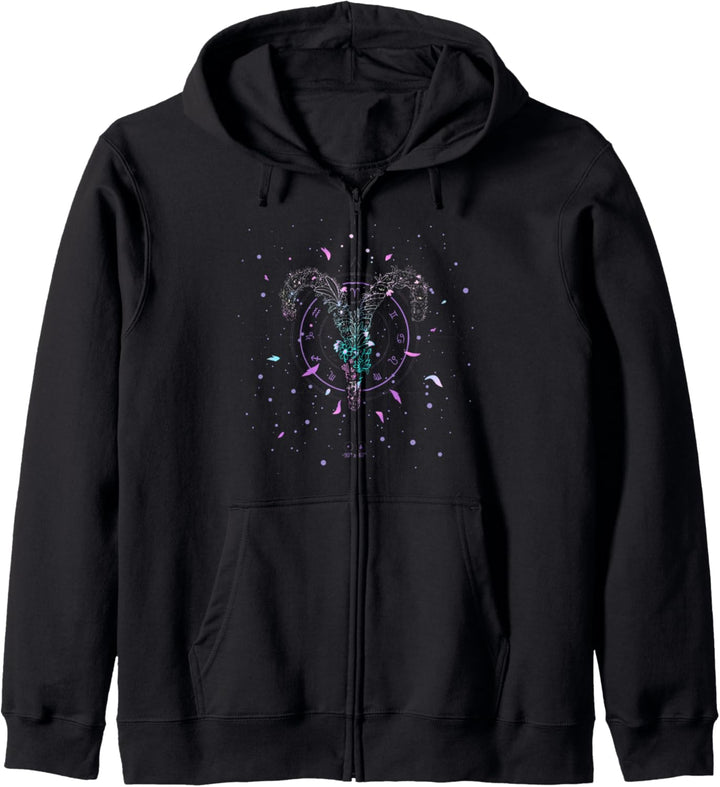 Aries Zodiac Sign Floral Flower March April Birthday Kapuzenjacke