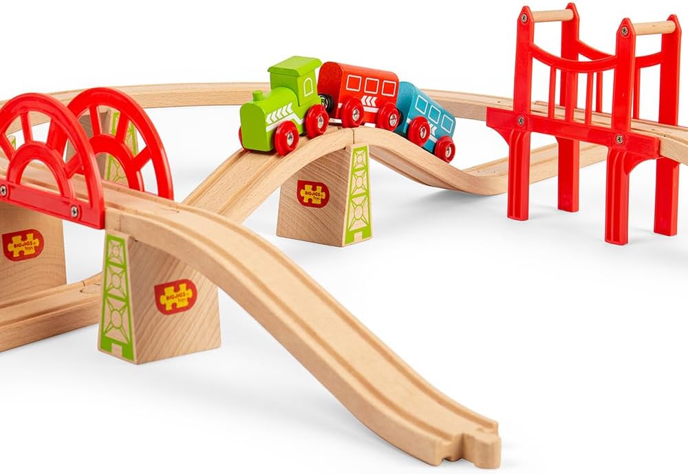 Bigjigs Rail Brücken Ausbauset Für Holzeisenbahn