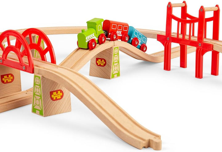 Bigjigs Rail Brücken Ausbauset Für Holzeisenbahn