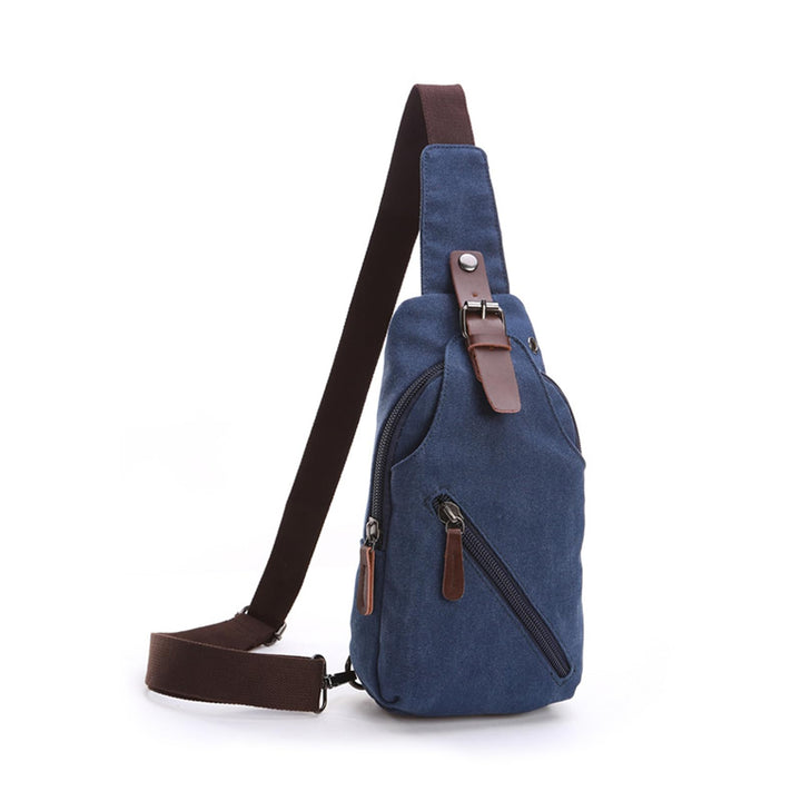 FANDARE Sling Bag mit Kopfhöreröffnung Studenten Party Outdoor Multifunktional Umhängetasche Damen/H