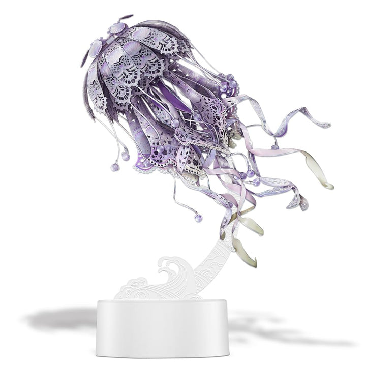 Piececool 3D Puzzle Metall Quallen, 3D Metall Puzzle Meeresbiologisches Modell für 340 Edelstahl, Ga