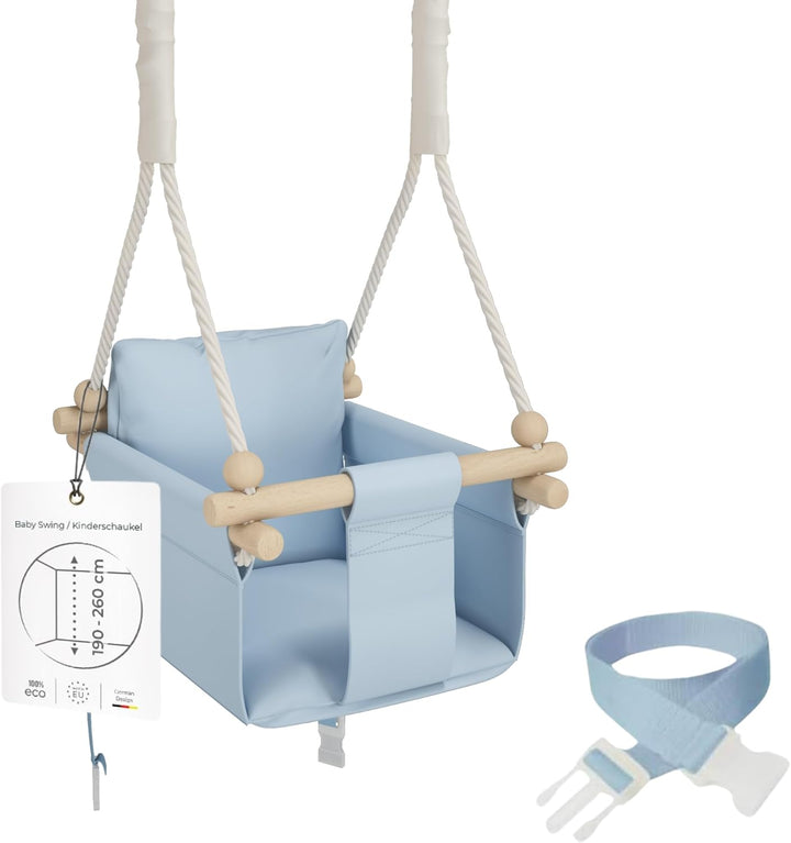 MAMOI® Babyschaukel, Baby schaukel Indoor, Kinderschaukel aus Holz, Holzschaukel für Kinder, Schauke