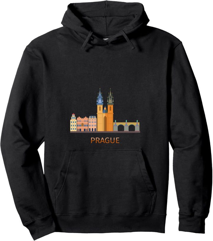 T-Shirt mit Aufschrift "I love Prag" Pullover Hoodie