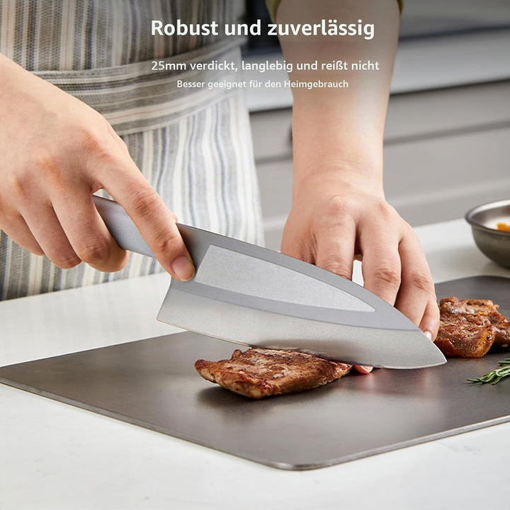 KEITH Titan Schneidebrett, doppelseitig, Hat einen praktischen Griff für Fleisch, Obst und Gemüse id
