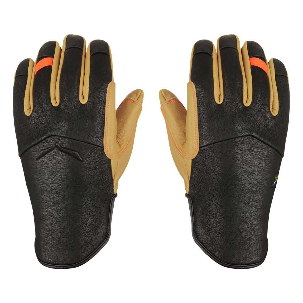 Salewa Herren Ortles Am M Leather Gloves handschuhe S Black Out/2500/4570, S Black Out/2500/4570
