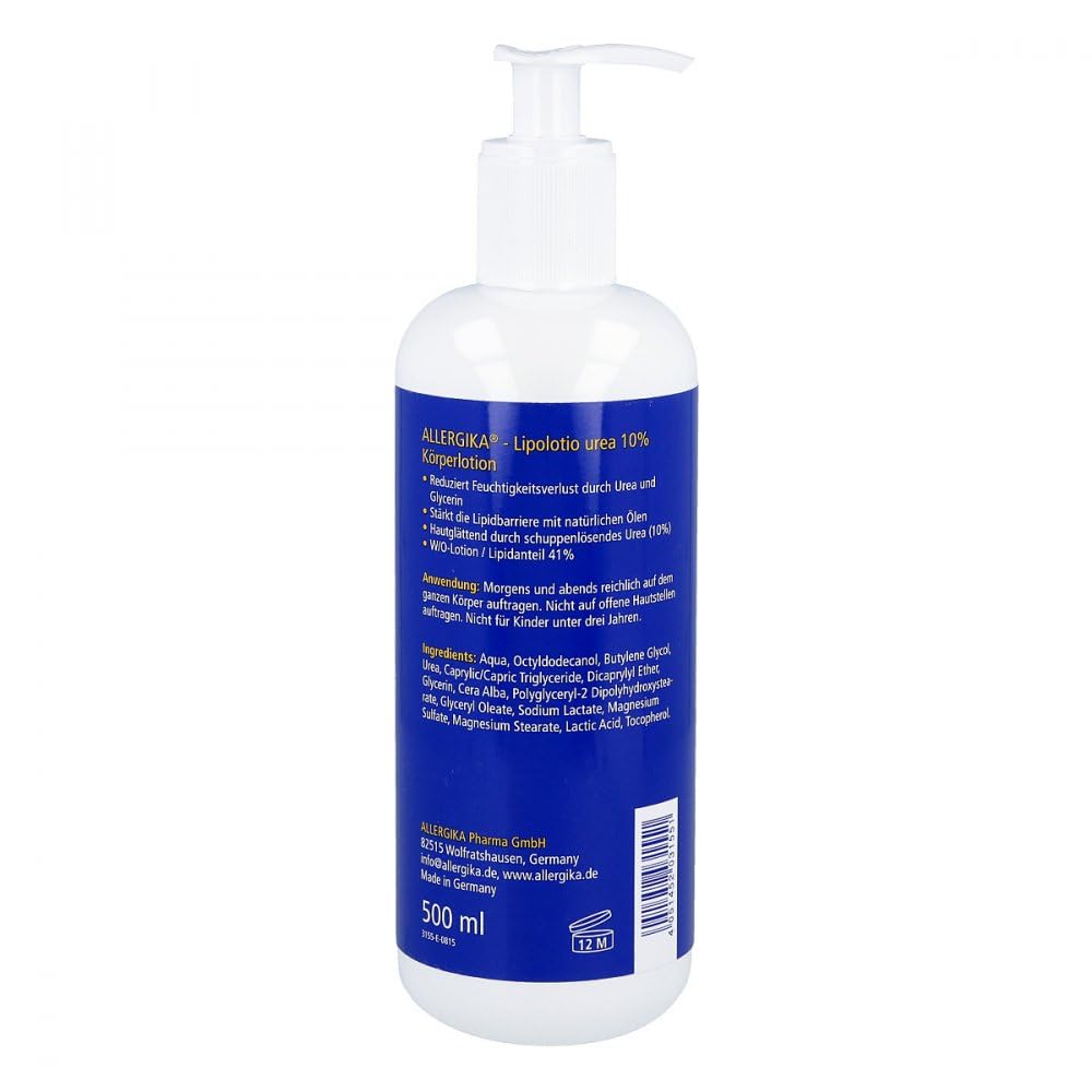 Allergika Lipidlotion urea 10%, 500 ml