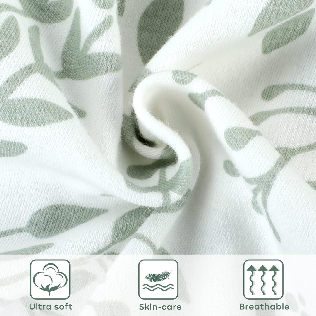 Yoofoss Schlafsack Baby Sommer 0.5 Tog - 2er Pack 67cm/0-6 Monate 100% Baumwolle Sommerschlafsack Ba
