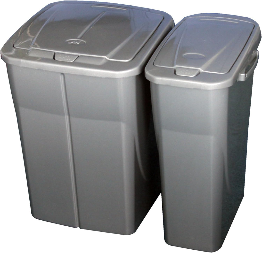 Mondex Müllsortierer 45 Liter mit blauem Deckel, Blau