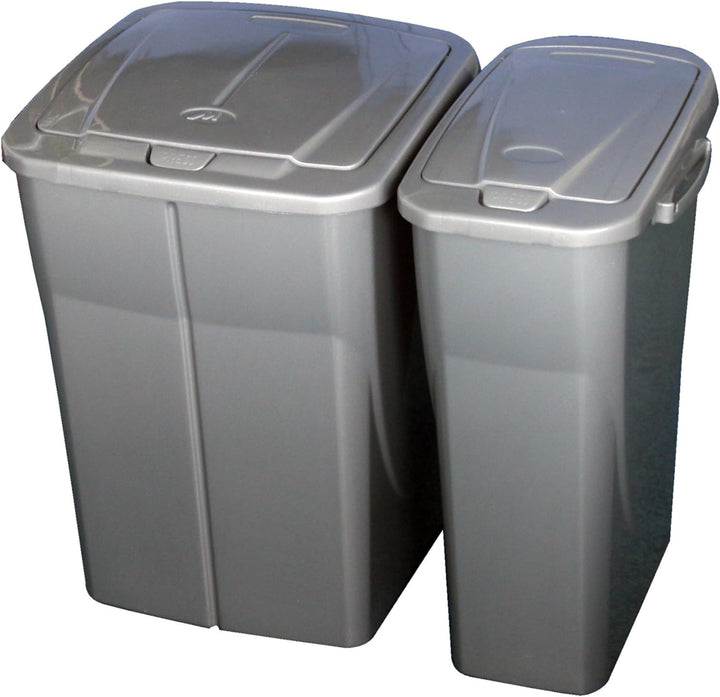 Mondex Müllsortierer 45 Liter mit blauem Deckel, Blau