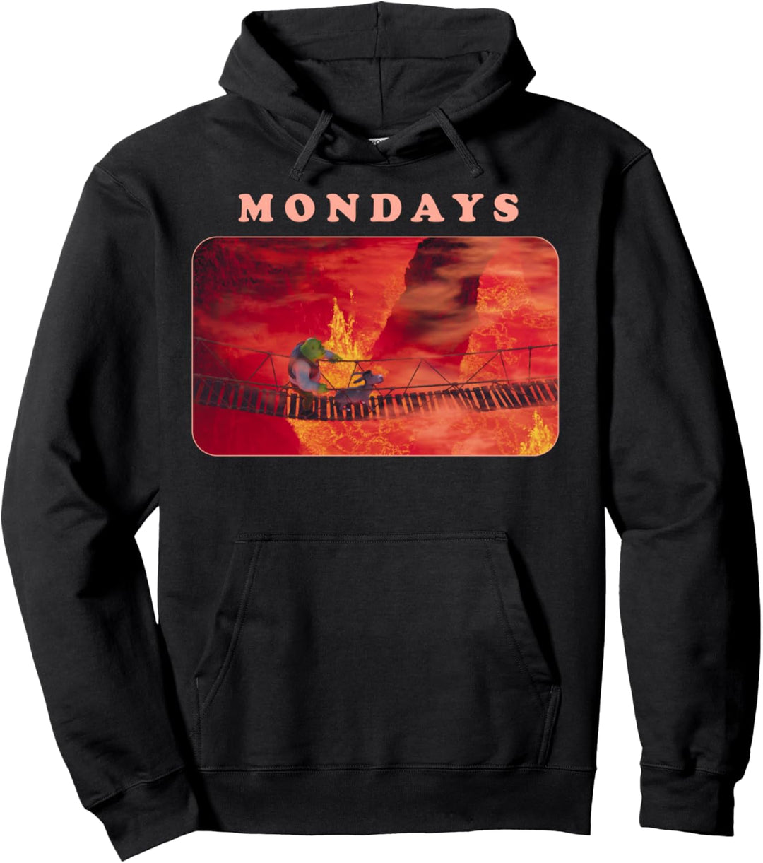 Shrek Mondays Meme Pullover Hoodie