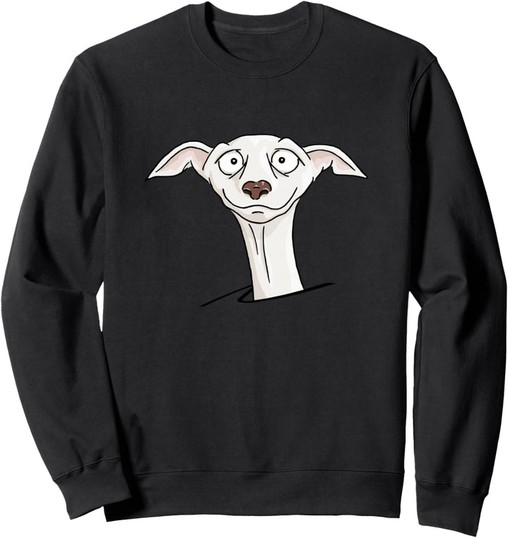 Greyhound Sighthound Whippet Lustiger Comic Windhund Sweatshirt