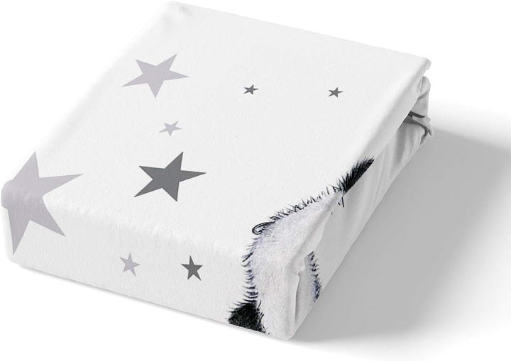 Loussiesd Panda Drucken Bettwäsche Set 135x200cm für Baby Kinder Mädchen Bettbezug Cartoon Tiere Dek