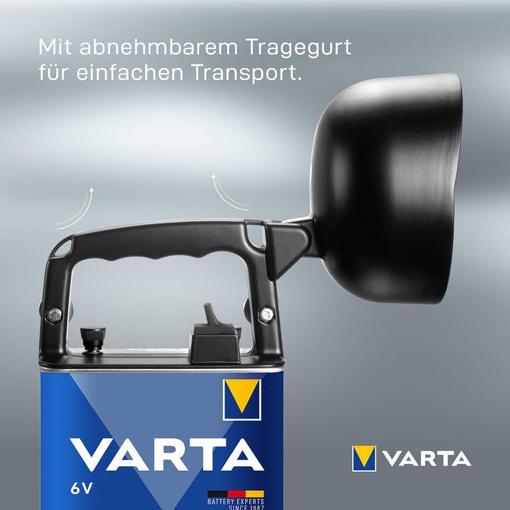 Varta 4 Watt LED Work Light (inkl. High Energy 6 Volt Batterie Arbeitsleuchte Taschenlampe Flashligh
