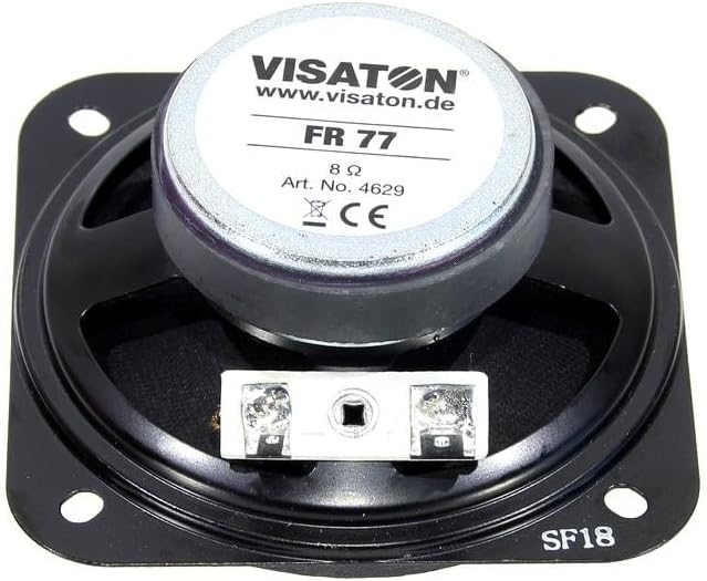 Best Price Square Visaton FR 77-8 Ohm 3 Zoll 7.7 cm Breitbänder 5 W 8 Ω Schwarz