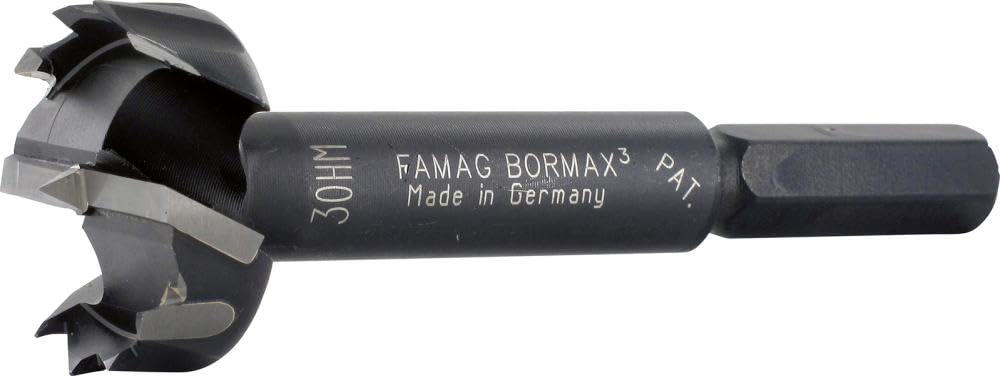 FAMAG Bormax Hartmetall-Forstnerbohrer 20x57x90mm S=8mm Z=1, 20x57x90mm S=8mm Z=1
