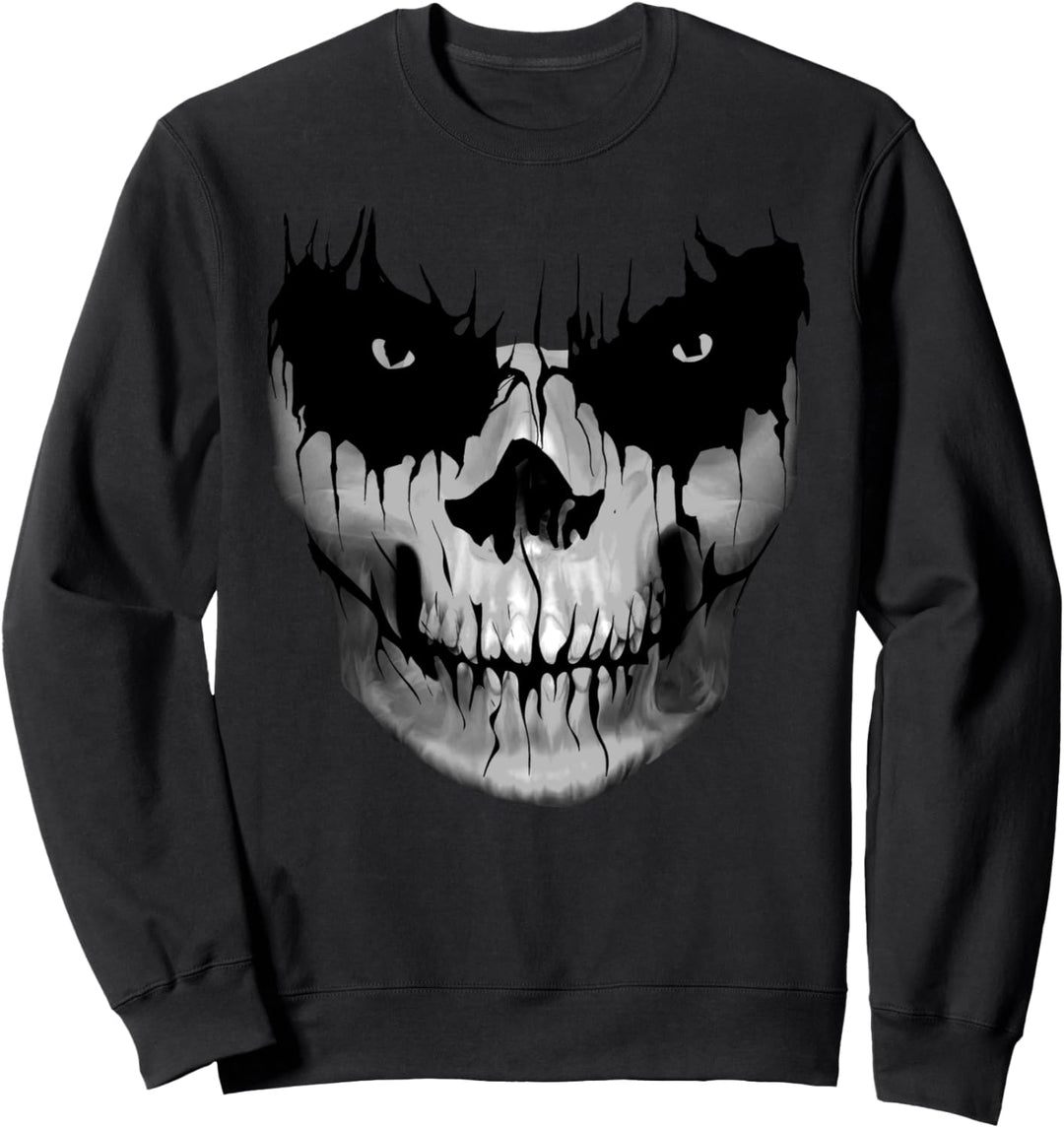 Totenkopf Skull Schwarz Düster Grusel Skulls Sweatshirt