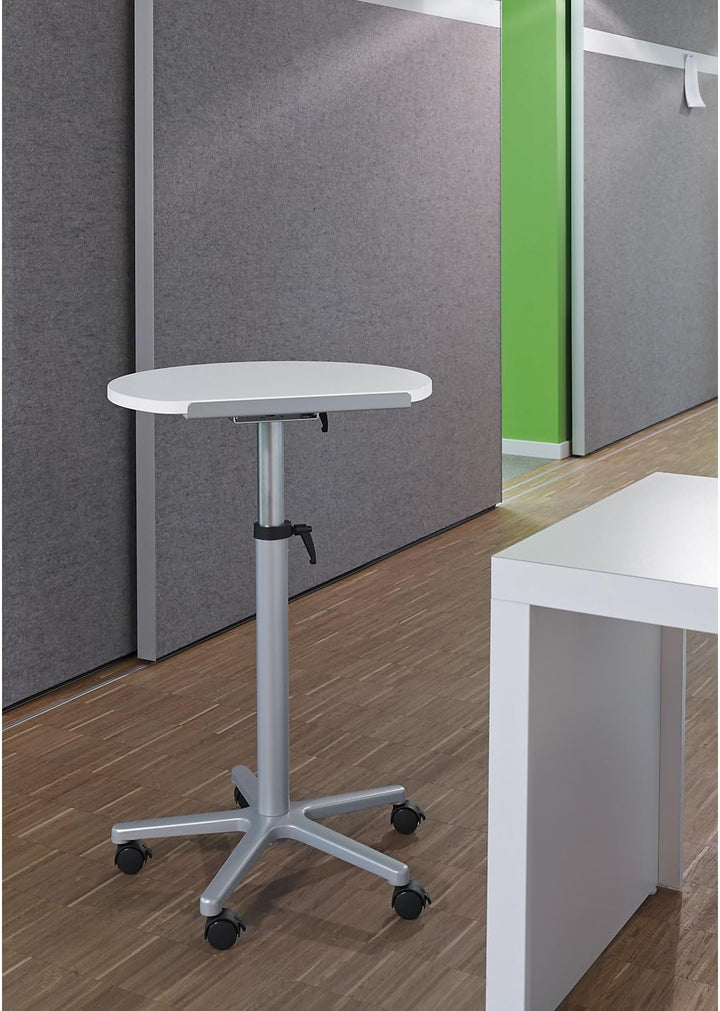 MAUL | Stehpult | ergonomisch | BxT 600 x 520 mm | höhenverstellbar | Weiss | flexibles Arbeiten im