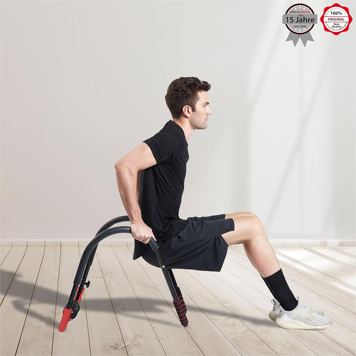Ultrasport faltbarer AB Trainer Und 3in1 bauchtrainer, für Crunches, Liegestütze & tiefe Kniebeugen,
