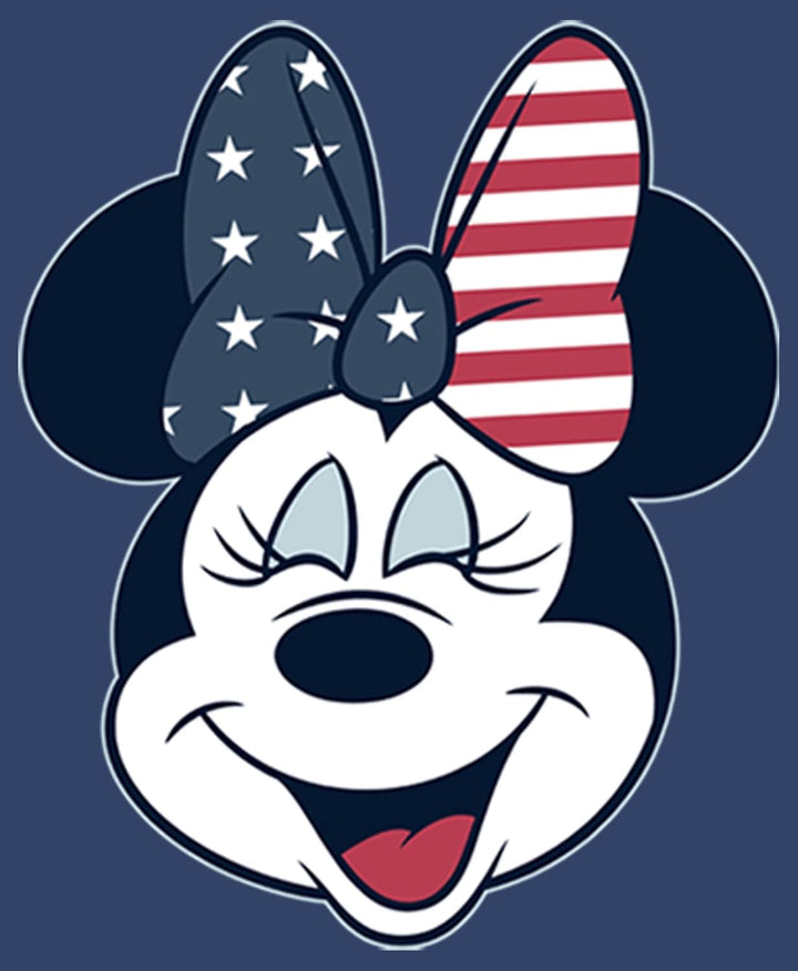 Disney Characters American Bow Boy's Hooded Pullover Fleece, Navy Blue Heather, Small