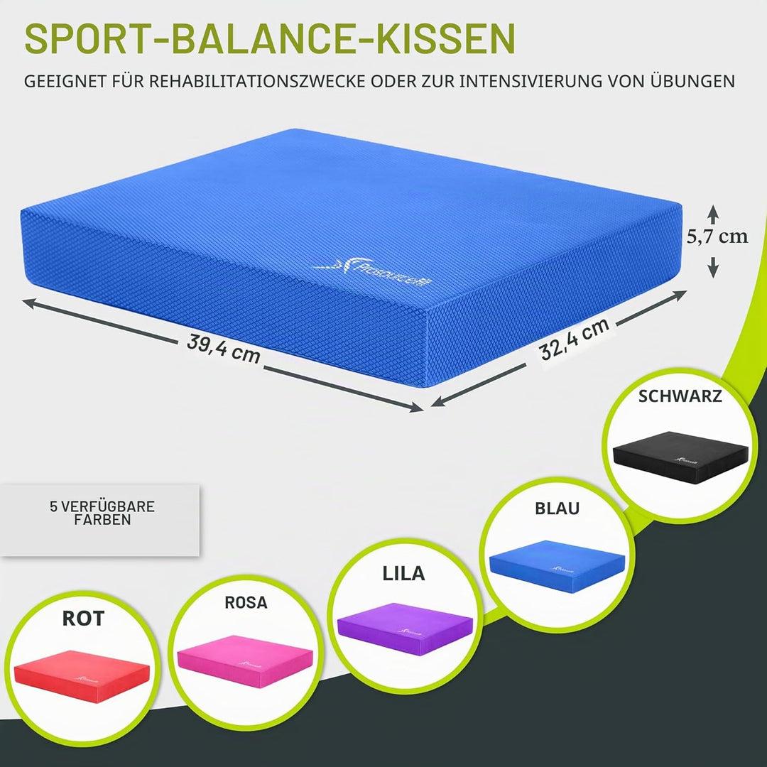 ProsourceFit Übung Balance Pad - Rutschfeste gepolsterte Schaumstoffmatte & Knieschoner für Fitness