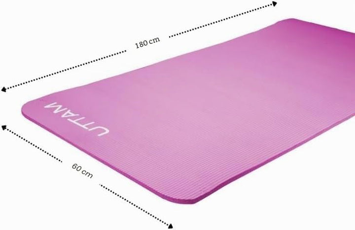 UTTAM Yoga Mat | Multi-Purpose Extra Thick Foam Exercise Mats | Stretching, Resistance Workout & The