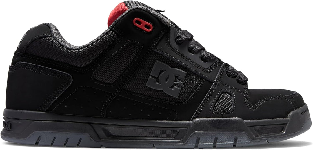DC Shoes COURT GRAFFIK SHOE D0300529 Herren Sneaker 38 EU Black Grey Red, 38 EU Black Grey Red