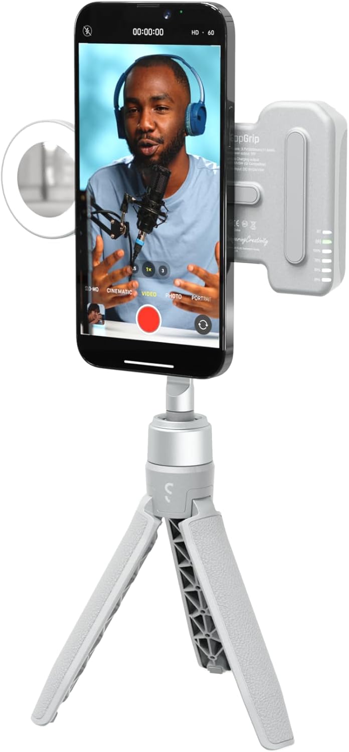 ShiftCam SnapGrip Creator Set - inkl. SnapGrip, SnapLight, SnapPod und Schutzhülle - Magnetische Dru