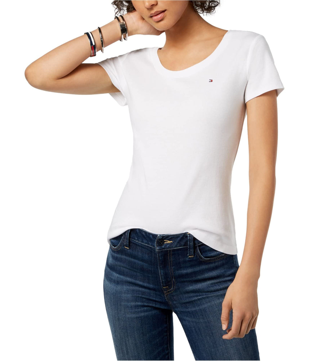 Damen New Crew Neck Tee Pullover L Weiss/Opulenter Garten, L Weiss/Opulenter Garten