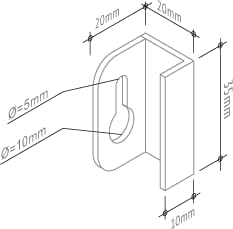 Wandzeug - Hitzefrei in schwarz, 73,8 x 19,3 x 2,2 cm - Wandgarderobe aus Stahl, Garderobe mit bis z