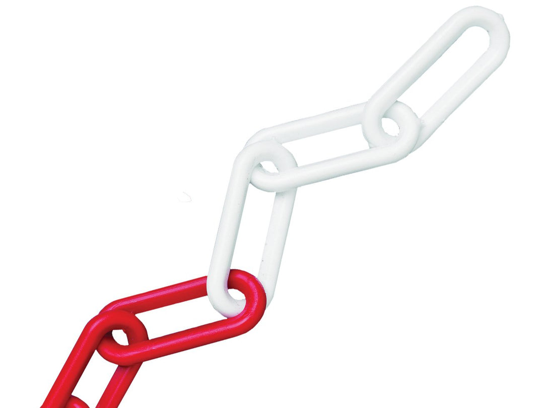 Faithfull - Kunststoffkette 8mm 12,5 Rot/Weiss? - FAICHPRW812C 1 Kunststoffkette, 8 mm, 12,5 m, 1 Ku