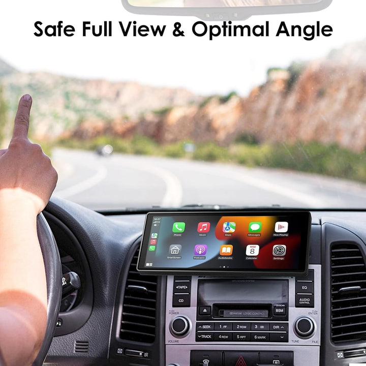 EEEKit CD Schlitz Halterung für CarPlay Bildschirm, 360° Drehbare CD Player GPS Halterung, Kompatibe